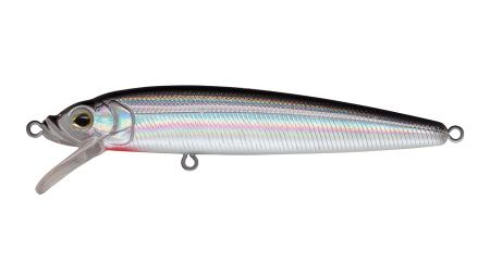 Воблер Минноу Strike Pro Alpha Minnow 95,  95 мм,  9 гр,  Загл. 0, 6м.-1, 6м.,  Плавающий,  цвет: A010-EP Black Back Silver,  (EG-034F#A010-EP)