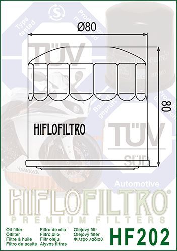 Фильтр масляный Hi-Flo HF202