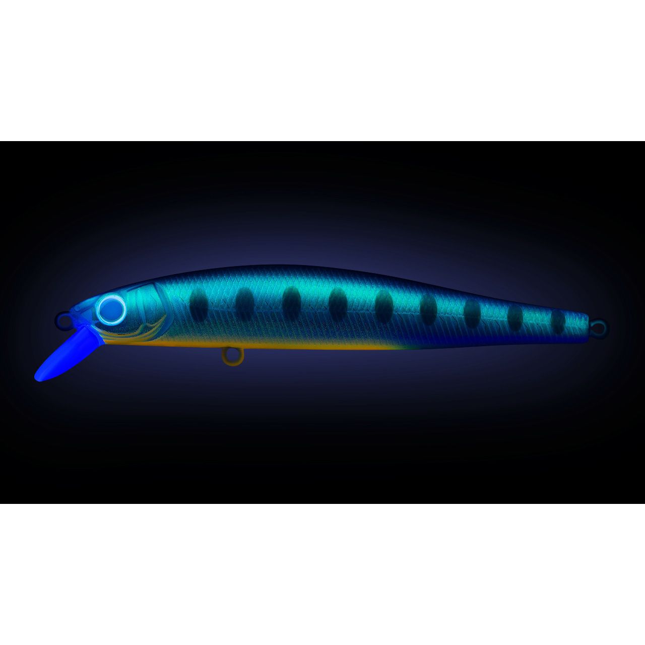 Воблер Минноу Strike Pro Jumper 110SP,  110 мм,  16, 3 гр,  Загл. 1, 0м.-2, 0м.,  Нейтральный,  цвет: A150-713 UV Blue Silver OB,  (EG-192C-SP#A150-713)