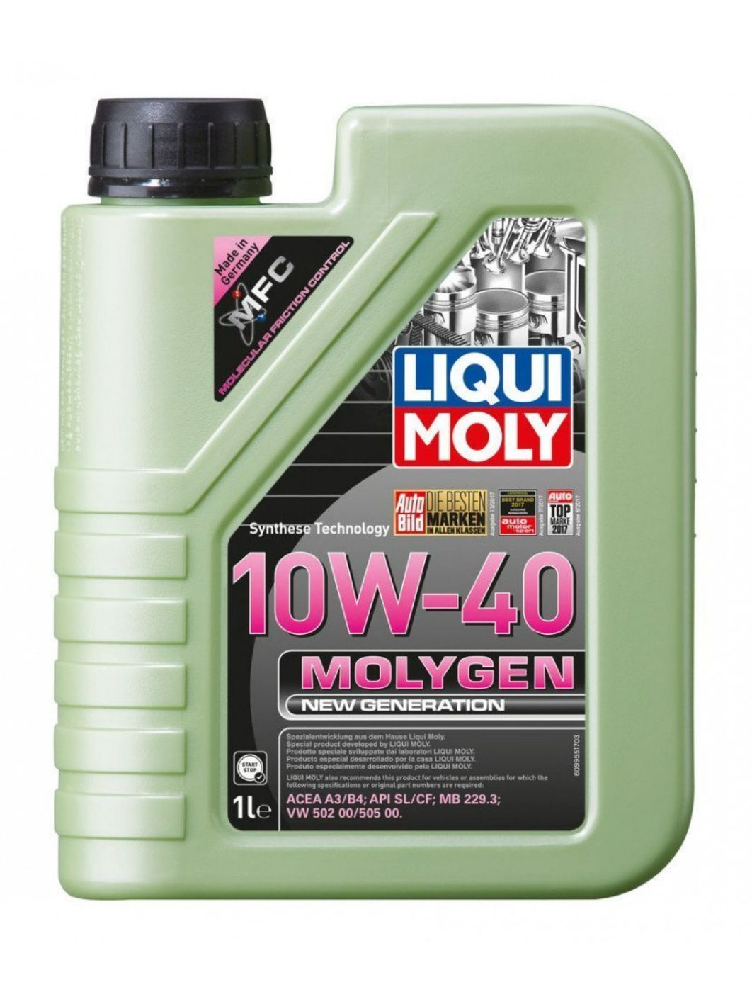 LIQUI MOLY "Molygen New Generation" 10W40 1L синтетическое моторное масло 9059/9955