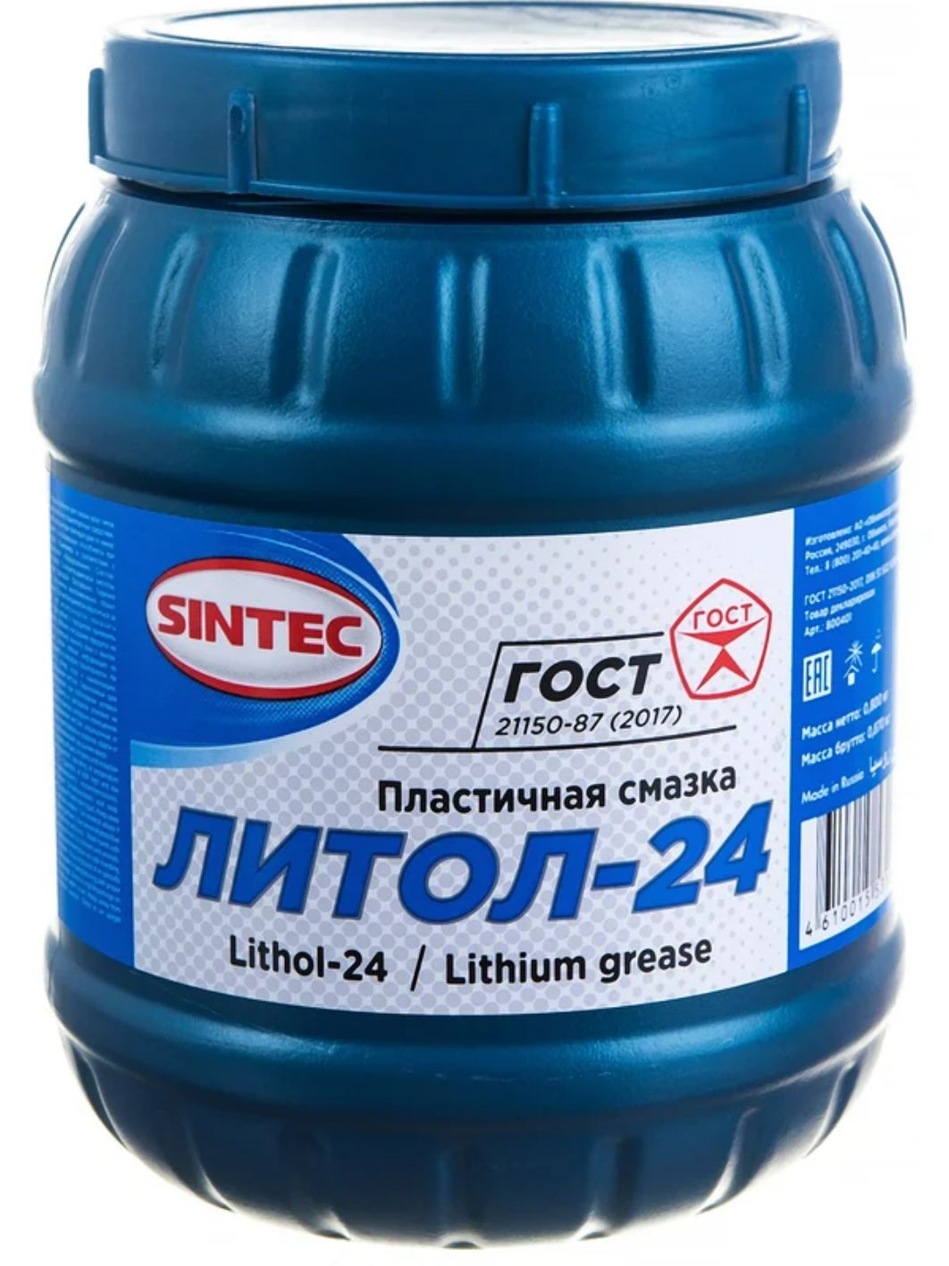 Смазка Литол-24 SINTEC 800гр