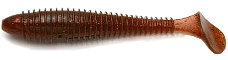 Приманка съедобная Keitech Swing Impact FAT 4.3" PAL #07 Motor Oil Red Flake
