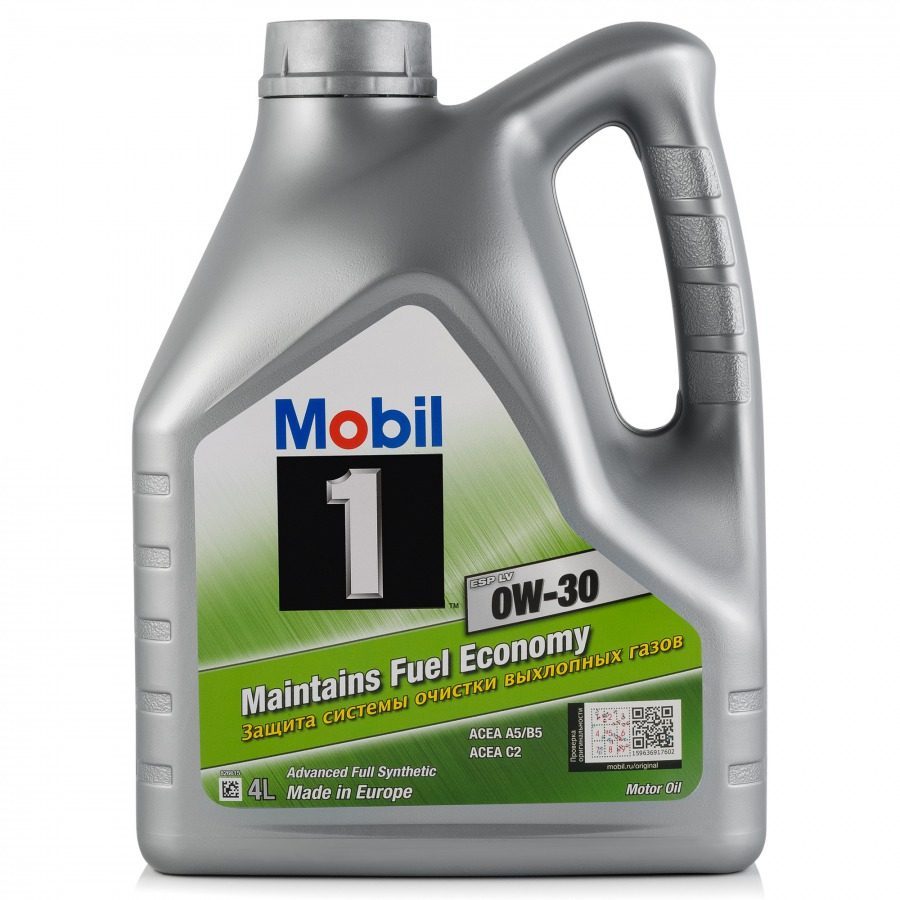 MOBIL-1 0W30 ESP LV 4L синтетическое моторное масло