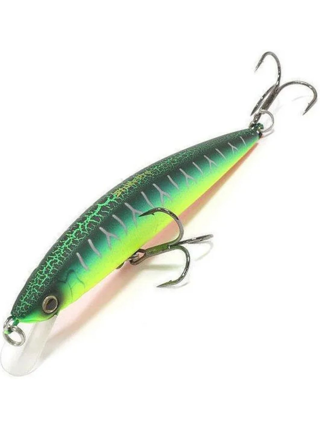 Воблер Минноу Strike Pro Euro Minnow 110,  110 мм,  17 гр,  Загл. 0, 7м.-1, 5м.,  Плавающий,  цвет: A223S-RP Pearl Mat Tiger,  (JL-115F#A223S-RP)
