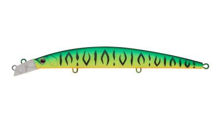 Воблер Минноу Strike Pro Top Water Minnow 130,  130 мм,  15 гр,  Загл. 0, 1м.-0, 7м.,  Плавающий,  цвет: GC01S Mat Tiger,  (JL-158F#GC01S)