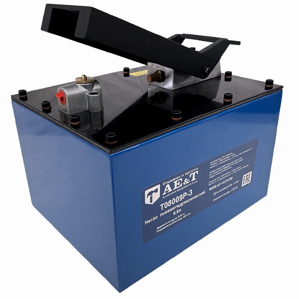 Насос пневмогидравлический 6.8л T08009P-3