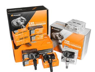 Датчик давления в шине FOXWELL модель T20 (N) 315/433 MHz Metal Black Valve NEW