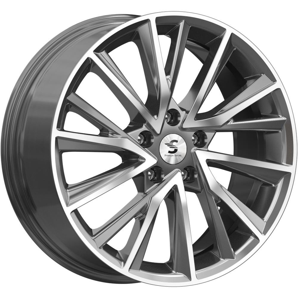 КиК КР010 (Tiggo 8 Pro) 7, 5x18 5/108 ET47 d-60, 1 Diamond Gloss Graphite (Арт.80049)