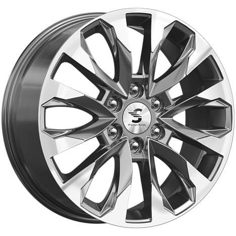 КиК КР007 (Land Cruiser 300) 8, 0x20 6/139, 7 ET60 d-95, 1 Diamond Gloss Graphite (Арт.78986)