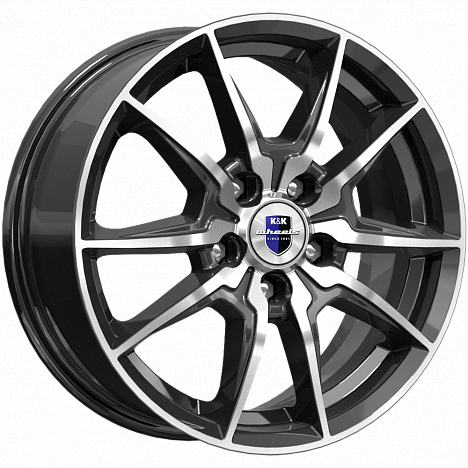КиК Адамар (КС886) 6, 5x16 5/114, 3 ET45 d-66, 1 алмаз чёрный (Арт.76991)