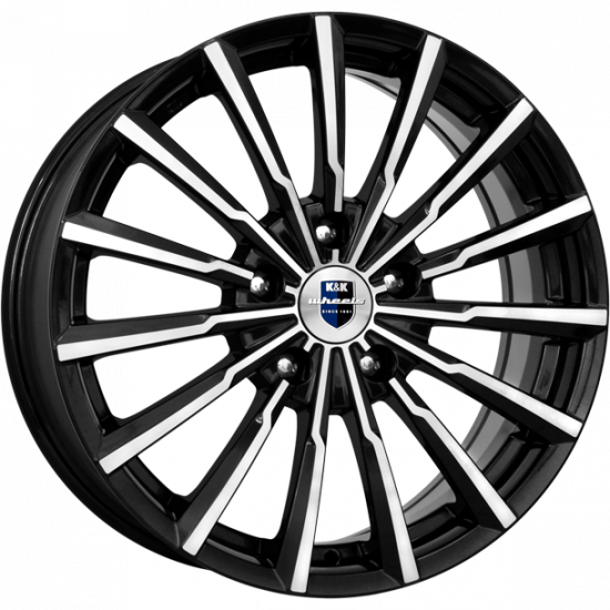 КиК Акцент (КС562) 7, 0x17 5/110 ET51 d-67, 1 алмаз чёрный (Арт.r74666)