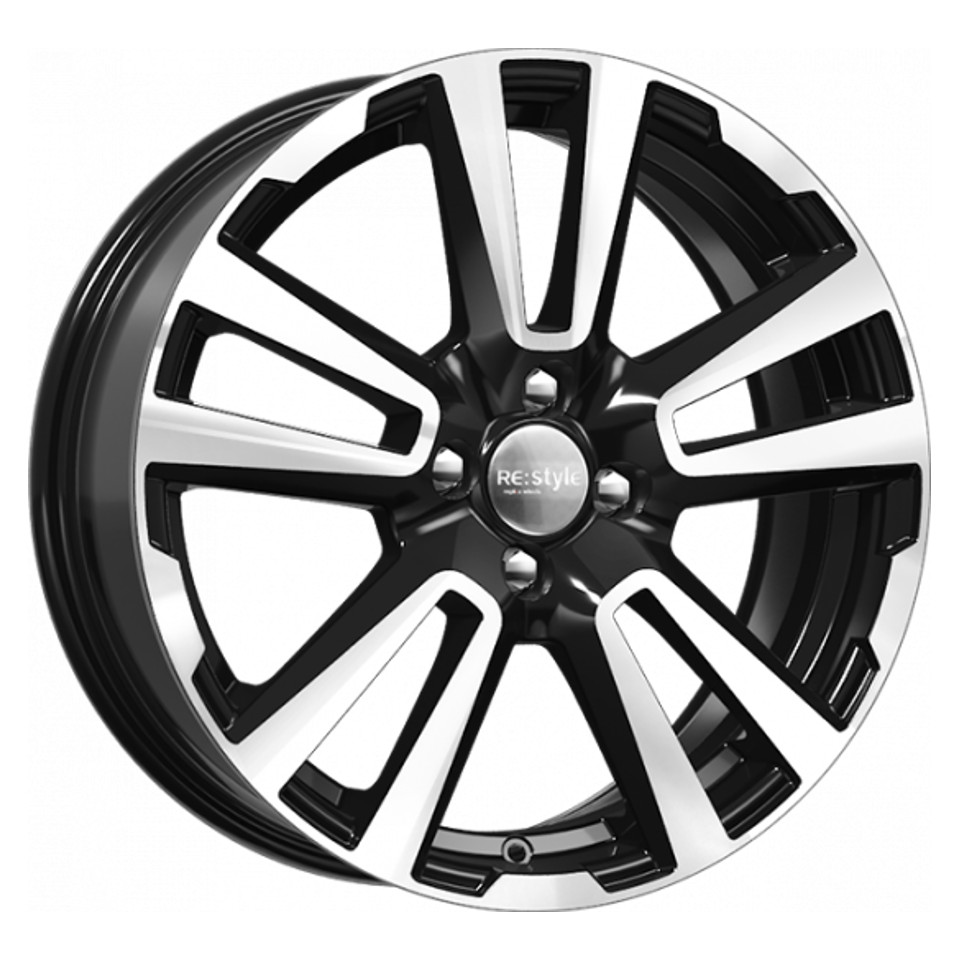 КиК КС874 (17_Vesta Cross) 6, 5x17 4/100 ET43 d-60, 1 алмаз чёрный (Арт.74870)