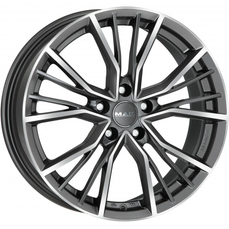 MAK Union 9, 5x21 5/112 ET25 d-66, 45 Gunmetal Mirror Face (F9521UNQM25WS1X)