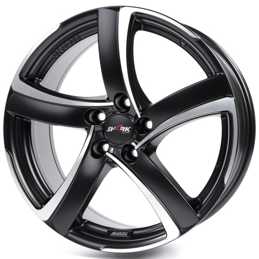 Alutec Shark 7, 0x16 5/114, 3 ET38 d-70, 1 Racing Black Front Polished (SH70638B83-5) ~ MP
