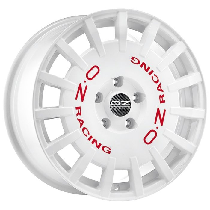 OZ Rally Racing 8, 0x17 5/100 ET48 d-68, 0 Race White Red Lettering (W01A3320133) d-S