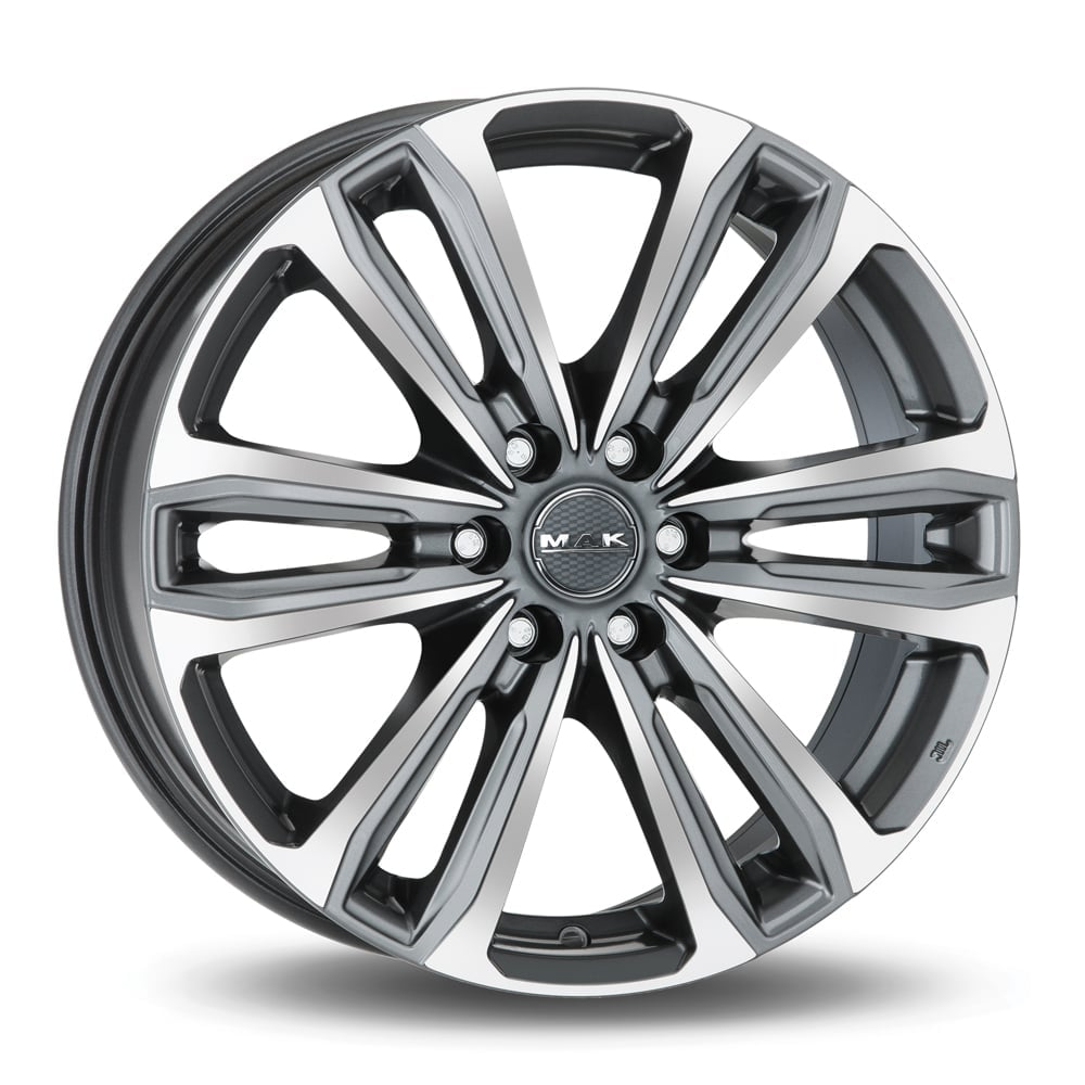 MAK Safari 6 7, 5x17 6/114, 3 ET45 d-66, 1 Gunmetal Mirror Face (F7570AF6QM45ZN4)