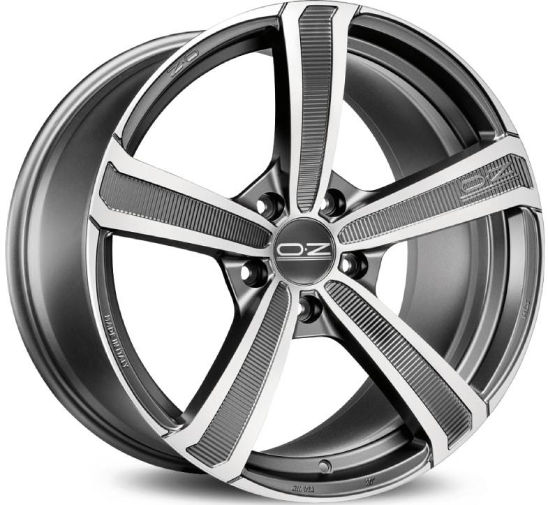 OZ Montecarlo HLT 9, 5x20 5/112 ET33 d-79 Matt Dark Graphite Diamond Cut (W0194820049) d-XL