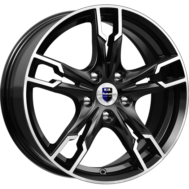 КиК Солар (КС875) 7, 0x17 5/112 ET40 d-57, 1 алмаз чёрный (Арт.r75046SK) Оригинал