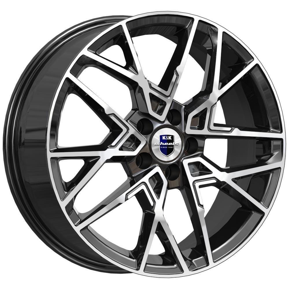 КиК Вудроф (КС1044) 7, 0x18 5/110 ET40 d-65, 1 алмаз чёрный (Арт.80144)