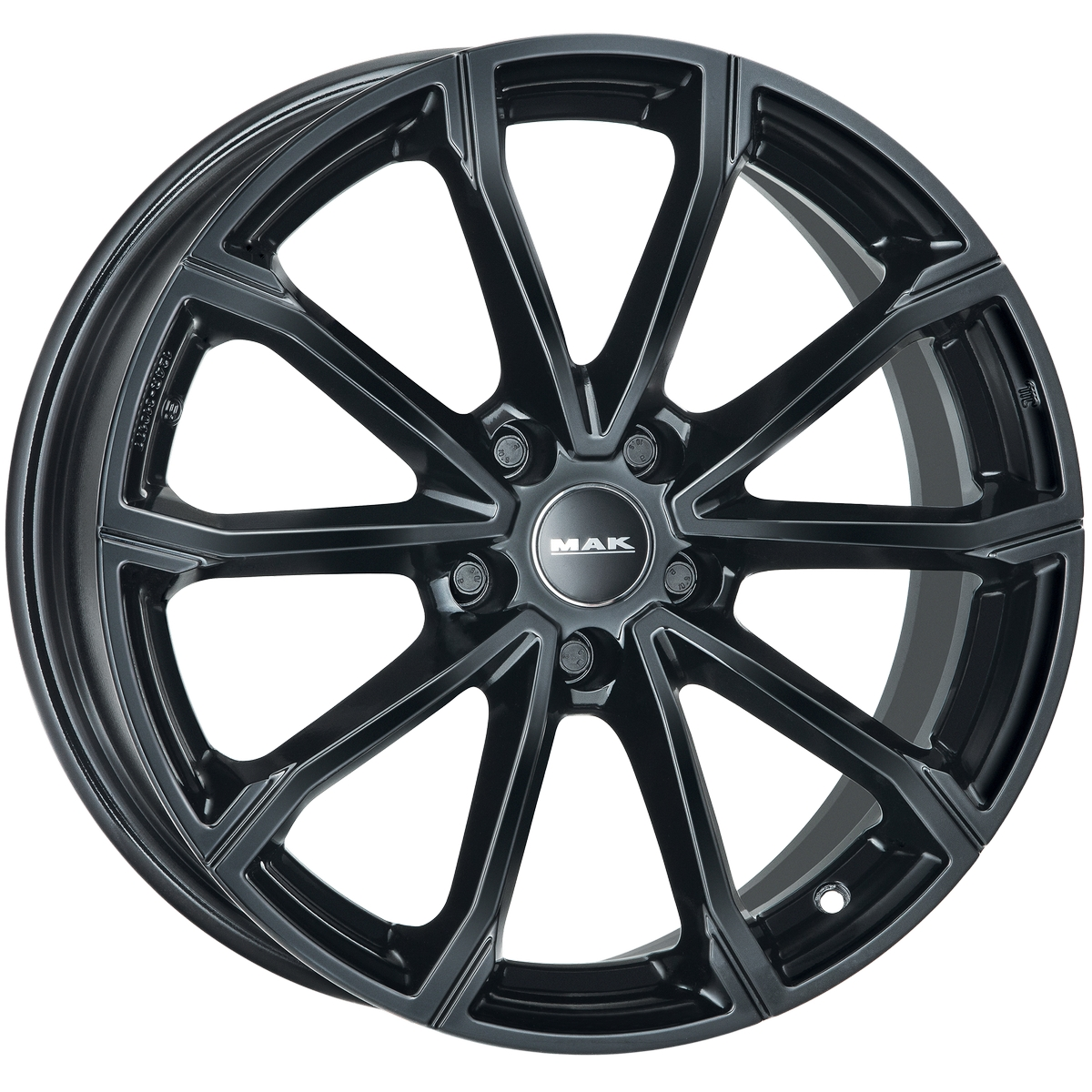 MAK DaVinci 6, 5x16 5/112 ET46 d-57, 1 Gloss Black (F6560BRGB46VE3X)