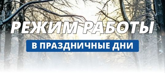 Режим работы в праздничные дни