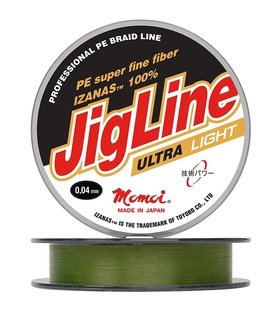 Шнур JigLine Ultra Light 0, 09 мм,  7, 0 кг,  100 м,  хаки