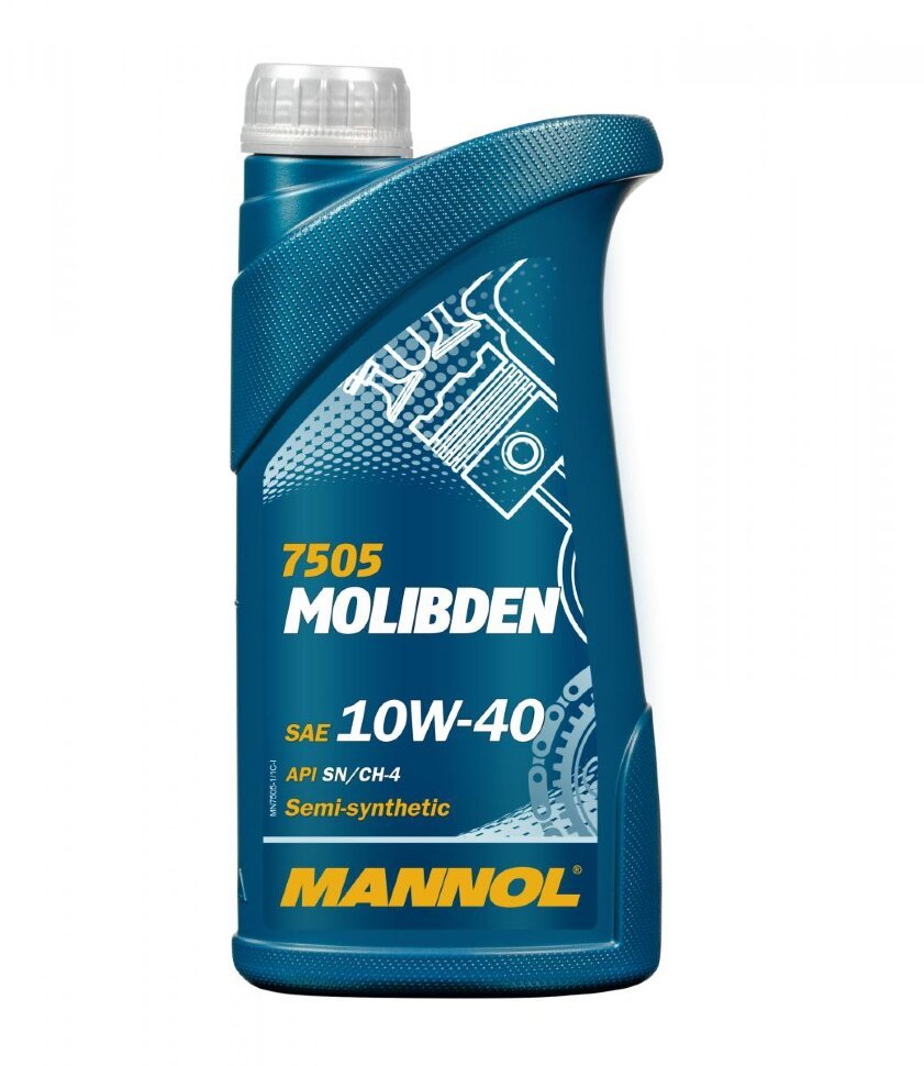 MANNOL Molibden 10W40 7505 1л полусинтетическое моторное масло